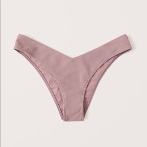 MAUVE HIGH LEG ABERCROMBIE CHEEKY BIKINI BOTTOMS